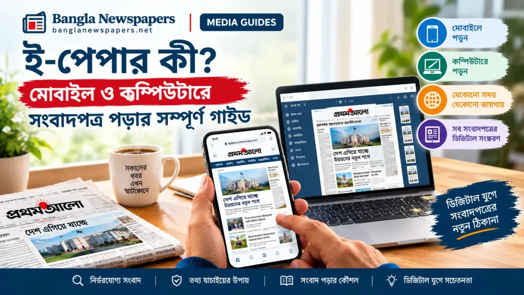 ই-পেপার পড়ার গাইড