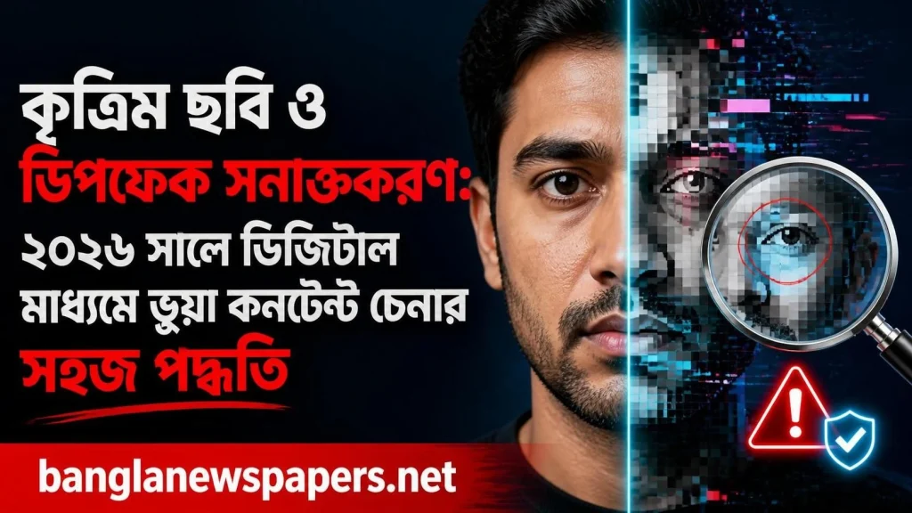 ডিপফেক চেনার উপায়: কৃত্রিম ছবি ও ভুয়া ভিডিও থেকে বাঁচার পূর্ণাঙ্গ গাইড